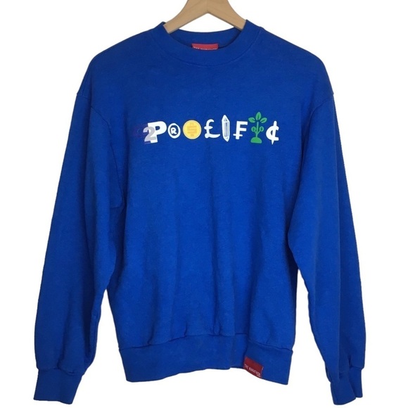 THE MARATHON CLOTHING TMC Prolific Self Made Sweatshirt Crew Neck Blue Small NWT - Picture 15 of 15